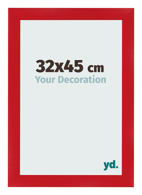 Photo Frame 32x45cm Red MDF Pisa Front Size | Yourdecoration.com