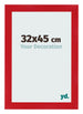 Photo Frame 32x45cm Red MDF Pisa Front Size | Yourdecoration.com