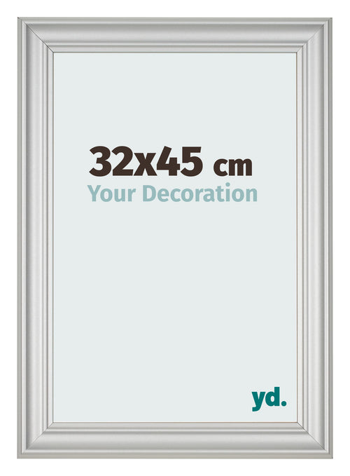 Photo Frame 32x45cm Silver Matte MDF Lazio Front Size | Yourdecoration.com