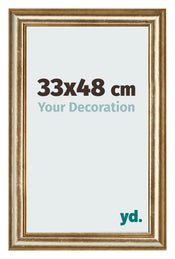Photo Frame 33x48cm Gold Antique MDF Lazio Front Size | Yourdecoration.com