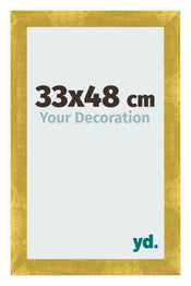 Photo Frame 33x48cm Gold Vintage MDF Pisa Front Size | Yourdecoration.com