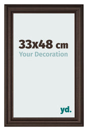 Photo Frame 33x48cm Oak Dark MDF Lazio Front Size | Yourdecoration.com