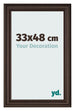 Photo Frame 33x48cm Oak Dark MDF Lazio Front Size | Yourdecoration.com