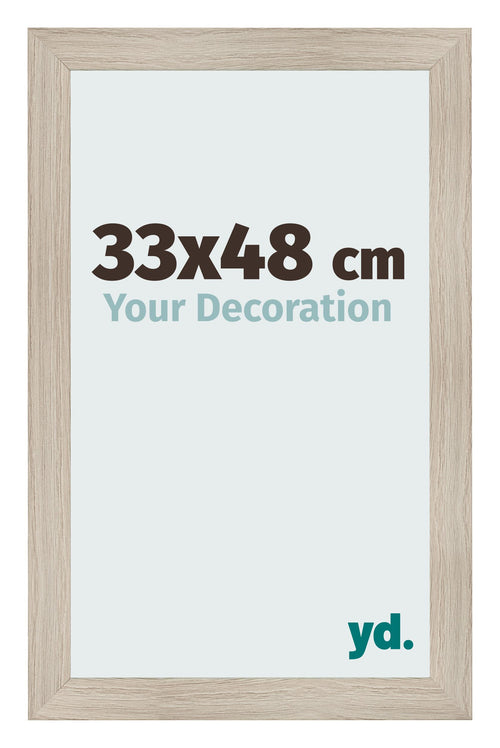 Photo Frame 33x48cm Oak Rustic MDF Pisa Front Size | Yourdecoration.com