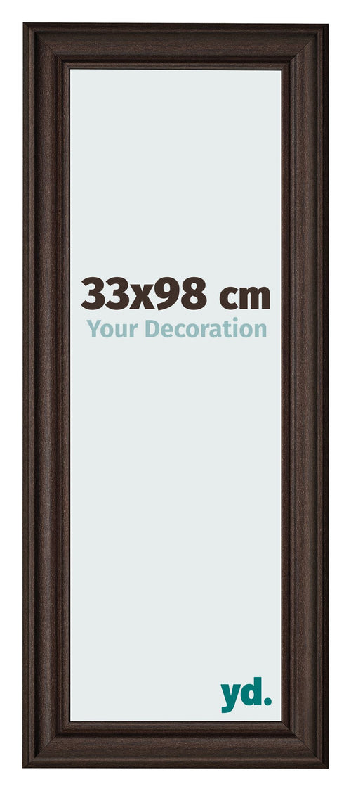 Photo Frame 33x98cm Oak Dark MDF Lazio Front Size | Yourdecoration.com