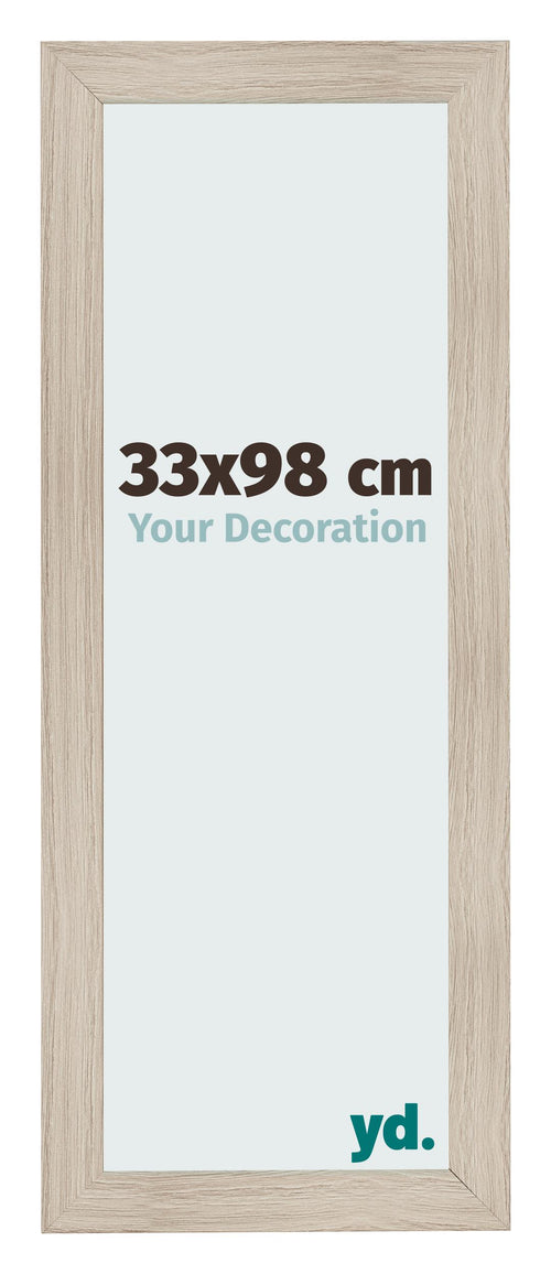 Photo Frame 33x98cm Oak Rustic MDF Pisa Front Size | Yourdecoration.com