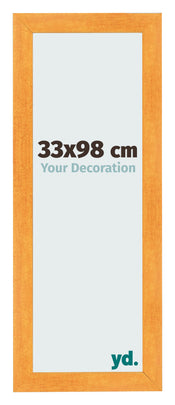 Photo Frame 33x98cm Orange MDF Pisa Front Size | Yourdecoration.com