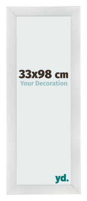 Photo Frame 33x98cm Silver Black Swept MDF Pisa Front Size | Yourdecoration.com