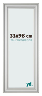 Photo Frame 33x98cm Silver Matte MDF Lazio Front Size | Yourdecoration.com