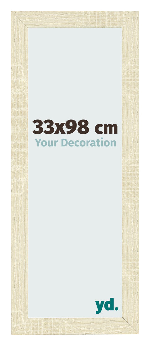 Photo Frame 33x98cm Sonoma Oak MDF Pisa Front Size | Yourdecoration.com