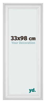 Photo Frame 33x98cm White Swept MDF Lazio Front Size | Yourdecoration.com
