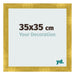 Photo Frame 35x35cm Gold Vintage MDF Pisa Front Size | Yourdecoration.com
