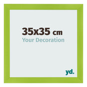 Photo Frame 35x35cm Green MDF Pisa Front Size | Yourdecoration.com