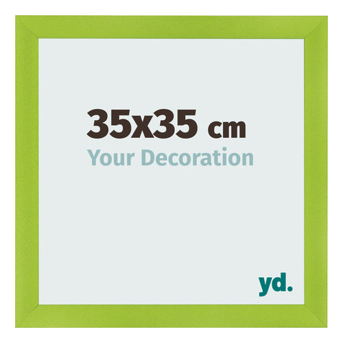 Photo Frame 35x35cm Green MDF Pisa Front Size | Yourdecoration.com