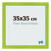 Photo Frame 35x35cm Green MDF Pisa Front Size | Yourdecoration.com