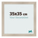 Photo Frame 35x35cm Oak Rustic MDF Pisa Front Size | Yourdecoration.com