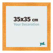 Photo Frame 35x35cm Orange MDF Pisa Front Size | Yourdecoration.com