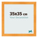 Photo Frame 35x35cm Orange MDF Pisa Front Size | Yourdecoration.com