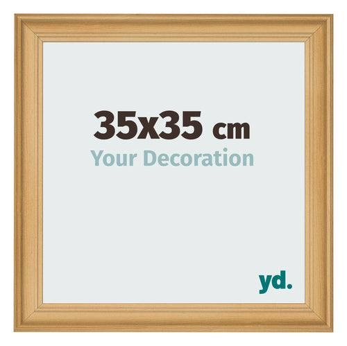 Photo Frame 35x35cm Pine Woodgrain MDF Lazio Front Size | Yourdecoration.com
