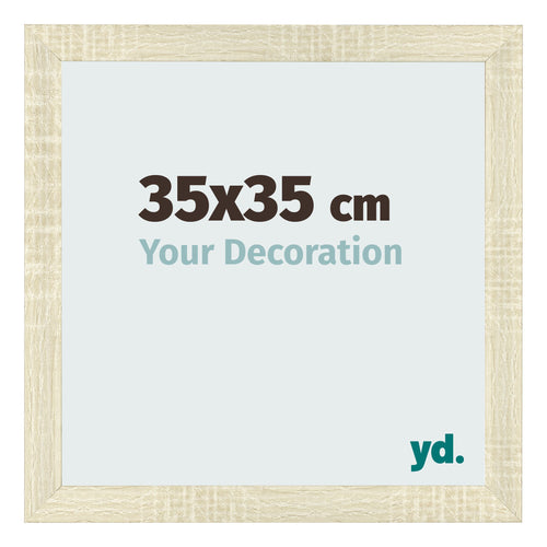 Photo Frame 35x35cm Sonoma Oak MDF Pisa Front Size | Yourdecoration.com