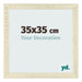 Photo Frame 35x35cm Sonoma Oak MDF Pisa Front Size | Yourdecoration.com