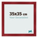 Photo Frame 35x35cm Wine Red Swept MDF Pisa Front Size | Yourdecoration.com