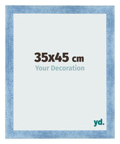 Photo Frame 35x45cm Clear Blue Swept MDF Pisa Front Size | Yourdecoration.com