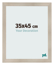 Photo Frame 35x45cm Oak Rustic MDF Pisa Front Size | Yourdecoration.com