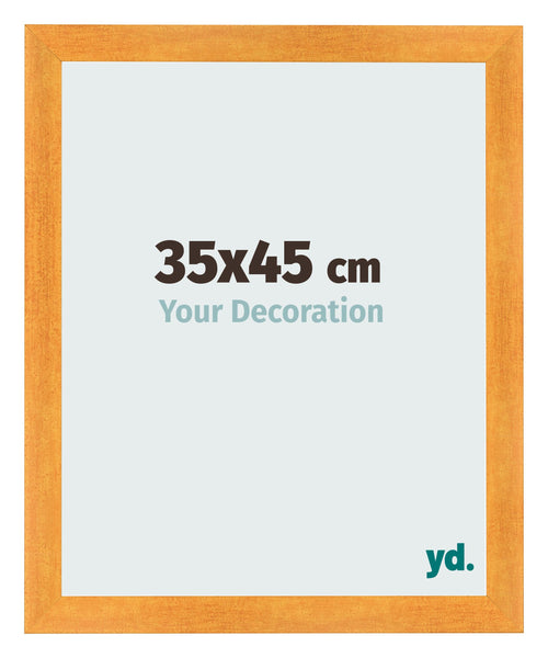Photo Frame 35x45cm Orange MDF Pisa Front Size | Yourdecoration.com