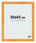 Photo Frame 35x45cm Orange MDF Pisa Front Size | Yourdecoration.com