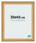 Photo Frame 35x45cm Pine Woodgrain MDF Lazio Front Size | Yourdecoration.com