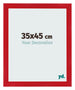 Photo Frame 35x45cm Red MDF Pisa Front Size | Yourdecoration.com