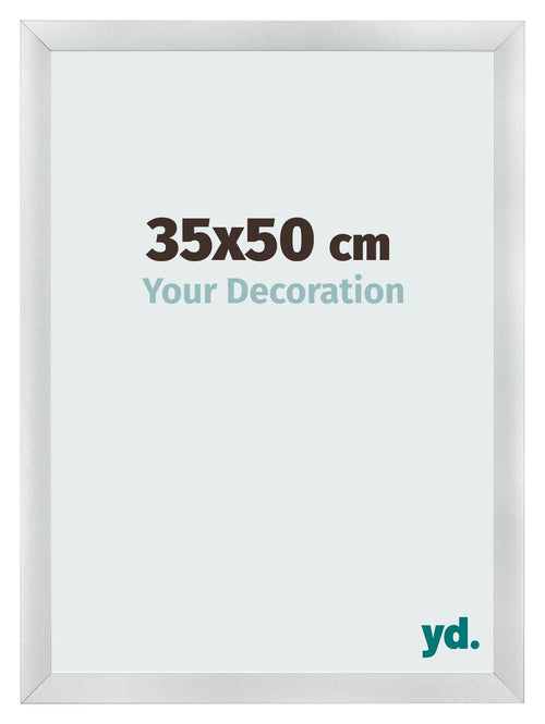 Photo Frame 35x50cm Silver Black Swept MDF Pisa Front Size | Yourdecoration.com