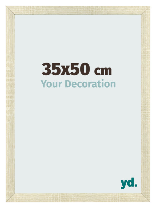 Photo Frame 35x50cm Sonoma Oak MDF Pisa Front Size | Yourdecoration.com