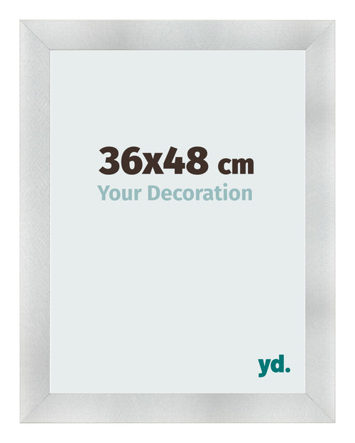 Photo Frame 36x48cm Aluminum Brushed MDF Pisa Front Size | Yourdecoration.com