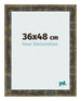 Photo Frame 36x48cm Blue Gold Melange MDF Pisa Front Size | Yourdecoration.com