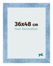 Photo Frame 36x48cm Clear Blue Swept MDF Pisa Front Size | Yourdecoration.com