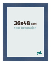 Photo Frame 36x48cm Dark Blue Swept MDF Pisa Front Size | Yourdecoration.com