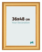 Photo Frame 36x48cm Gold Matte MDF Lazio Front Size | Yourdecoration.com