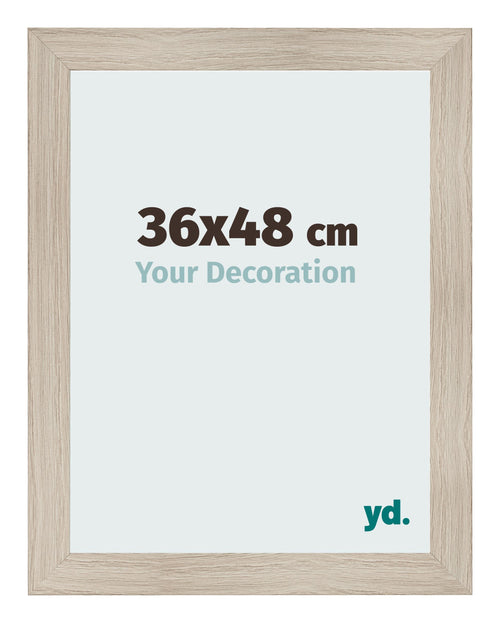 Photo Frame 36x48cm Oak Rustic MDF Pisa Front Size | Yourdecoration.com