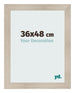 Photo Frame 36x48cm Oak Rustic MDF Pisa Front Size | Yourdecoration.com