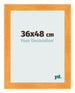 Photo Frame 36x48cm Orange MDF Pisa Front Size | Yourdecoration.com