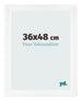 Photo Frame 36x48cm White Vintage MDF Pisa Front Size | Yourdecoration.com