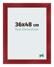 Photo Frame 36x48cm Wine Red Swept MDF Pisa Front Size | Yourdecoration.com