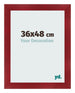 Photo Frame 36x48cm Wine Red Swept MDF Pisa Front Size | Yourdecoration.com