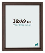 Photo Frame 36x49cm Oak Dark MDF Lazio Front Size | Yourdecoration.com