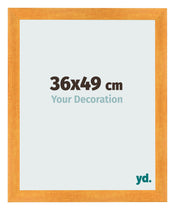 Photo Frame 36x49cm Orange MDF Pisa Front Size | Yourdecoration.com