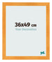 Photo Frame 36x49cm Orange MDF Pisa Front Size | Yourdecoration.com