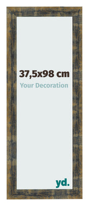 Photo Frame 37 5x98cm Blue Gold Melange MDF Pisa Front Size | Yourdecoration.com