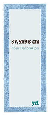 Photo Frame 37 5x98cm Clear Blue Swept MDF Pisa Front Size | Yourdecoration.com